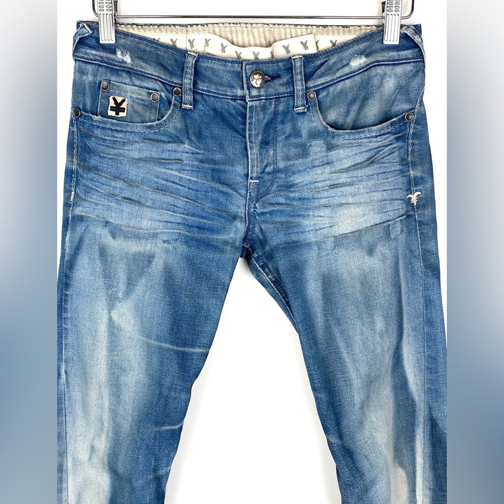 Michiko Koshino Distressed Low-Rise Skinny Jeans - Picture 3 of 16